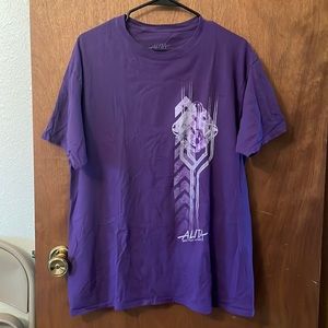 Alita battle angel tee purple tee shirt loot crate graphic tee